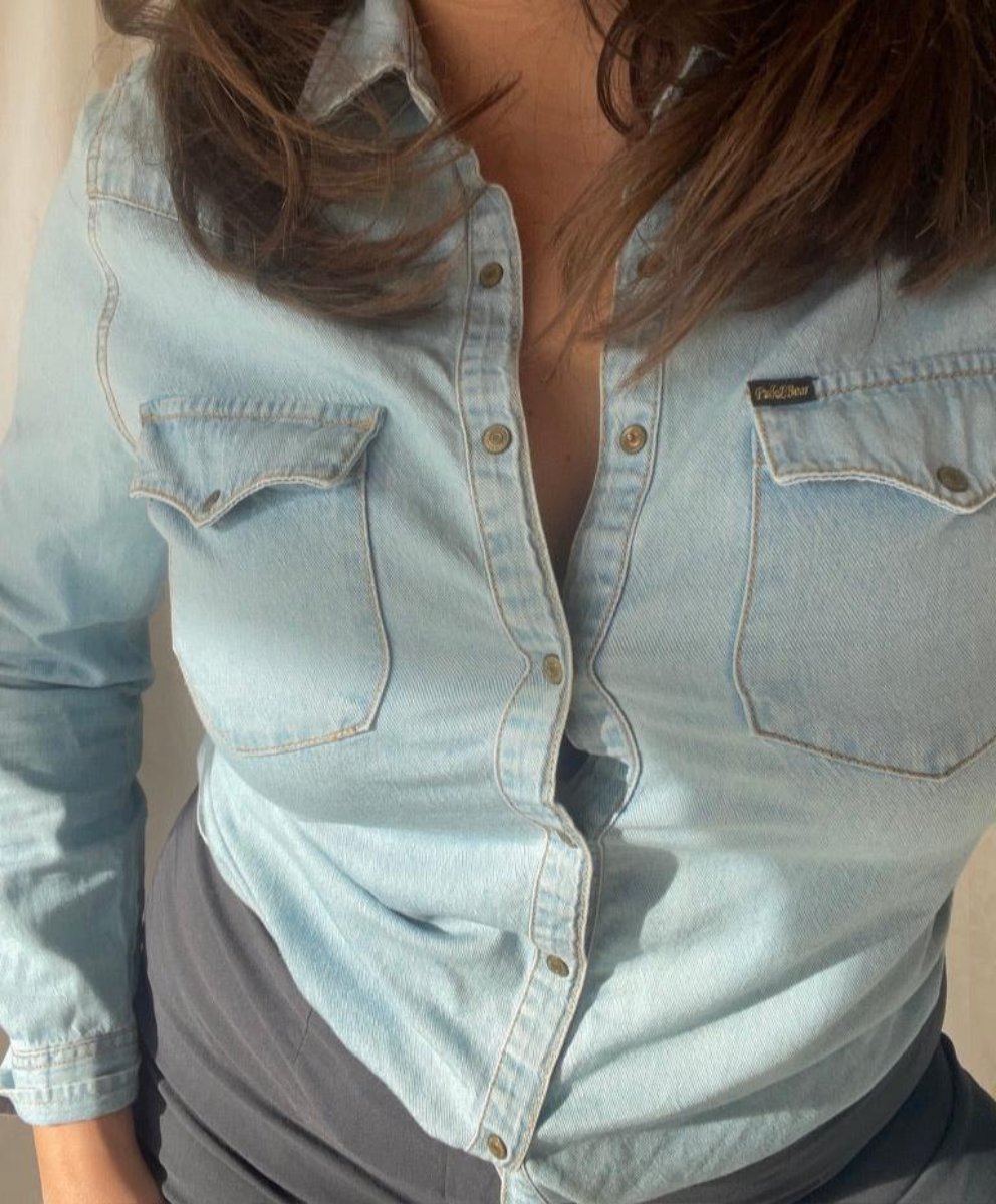 light denim shirt by Pull and Bear
