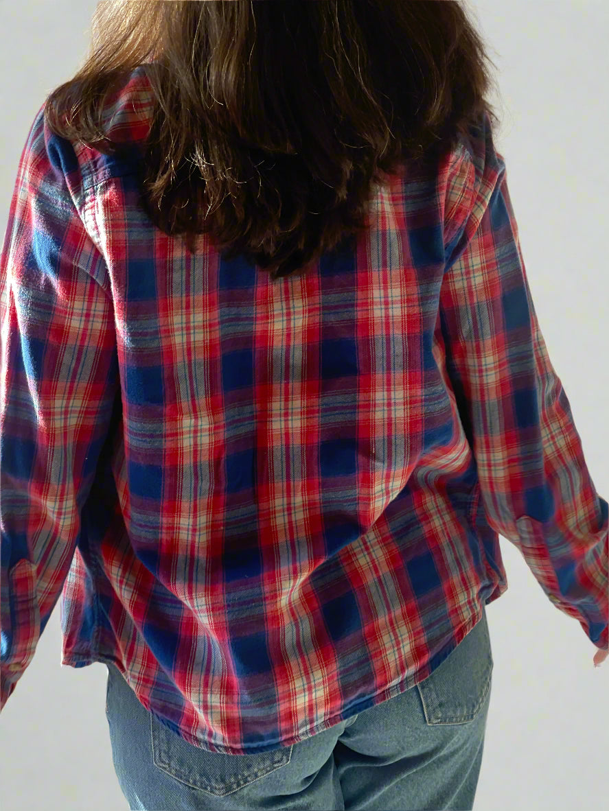 bright checkered shirt by Hollister