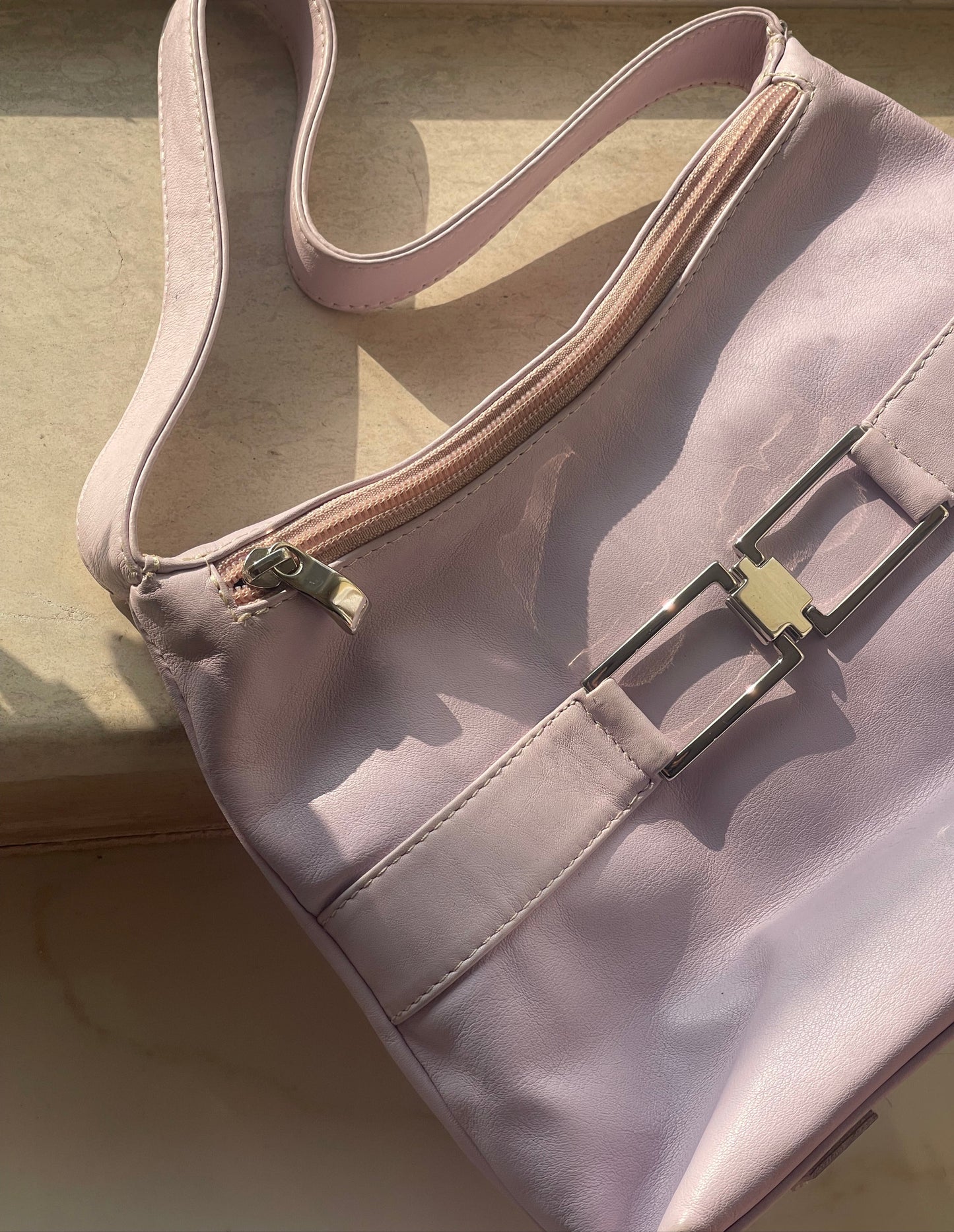 lilac leather Cosettini bag