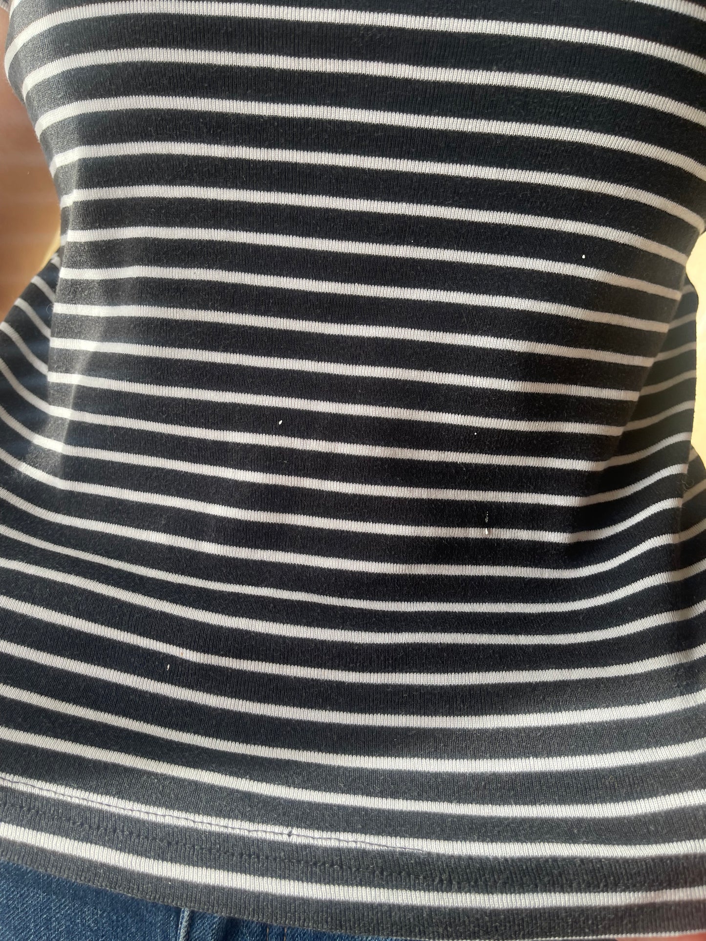 black striped t-shirt