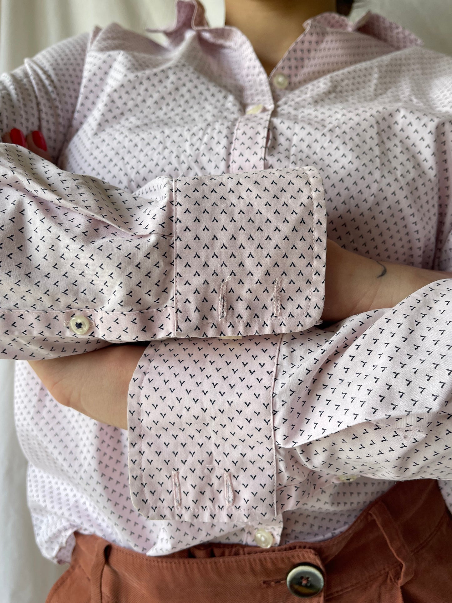 button-up cotton shirt by Lands End