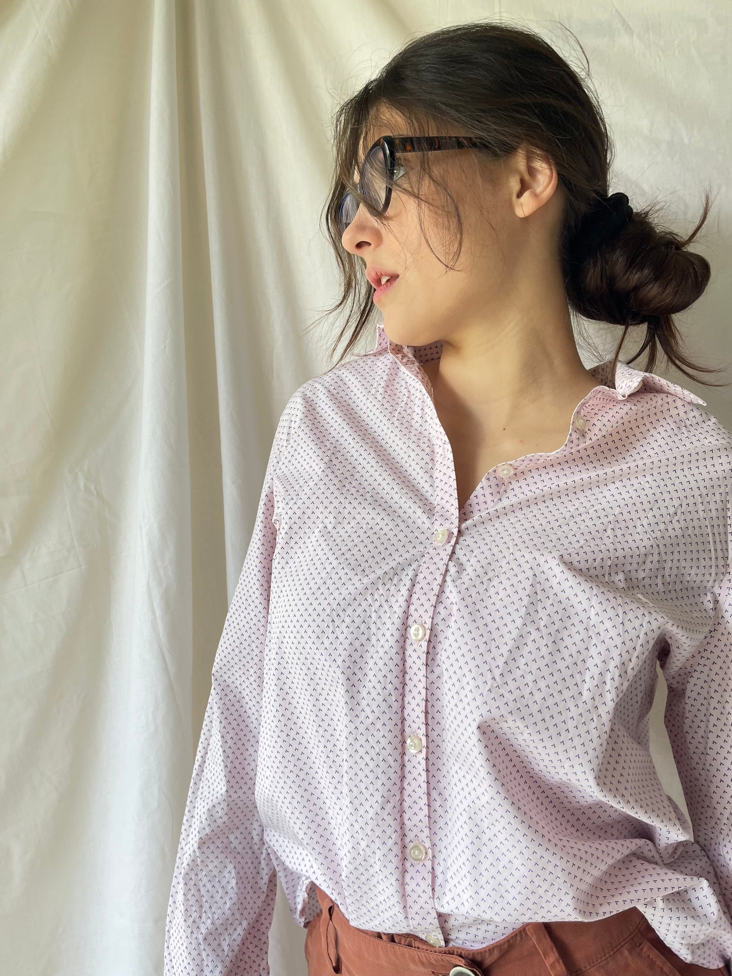 button-up cotton shirt by Lands End