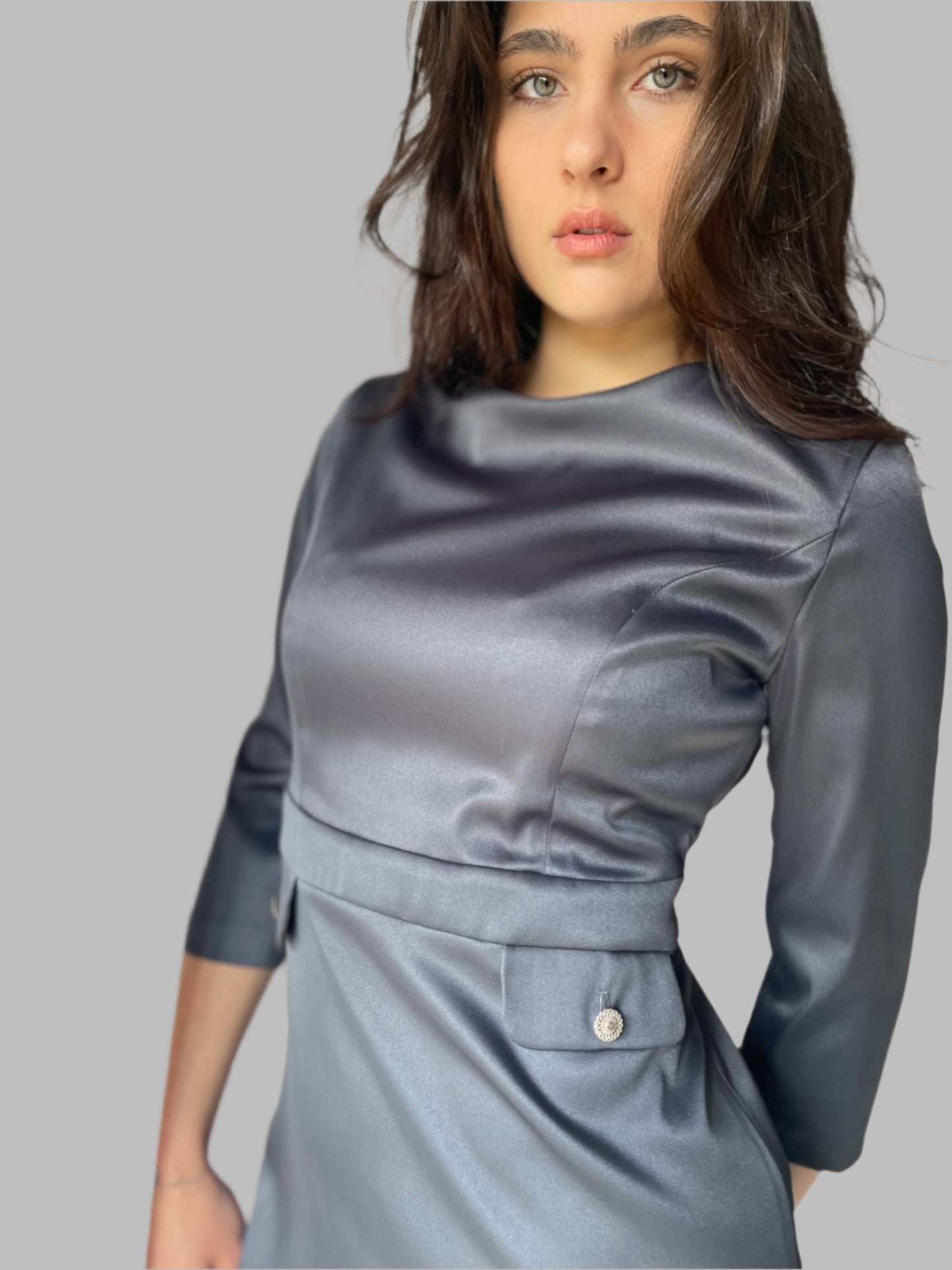 Battibaleno gorgeous grey dress