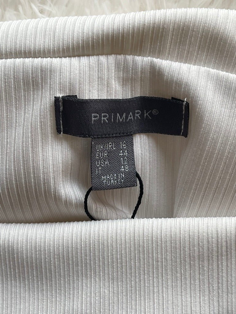 white blouse with bardot neckline from Primark