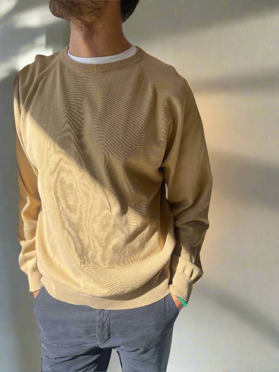 beige knit sweater from LC Wikiki