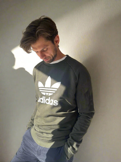 dark green Adidas sweatshirt