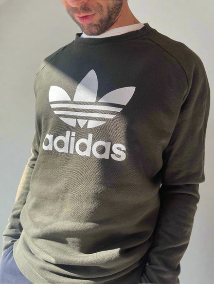 dark green Adidas sweatshirt