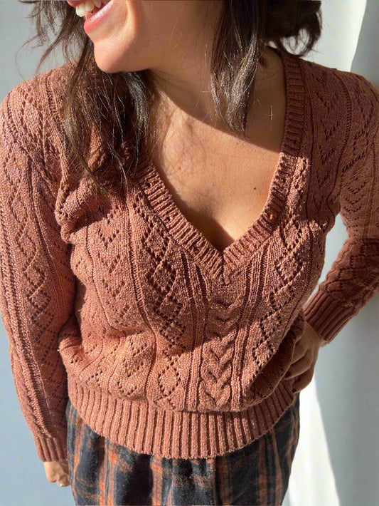 knit V-neck sweater by Forever 21