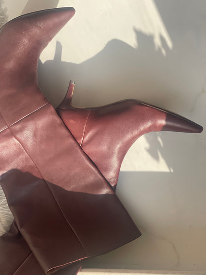 genuine leather boots by Le Ger