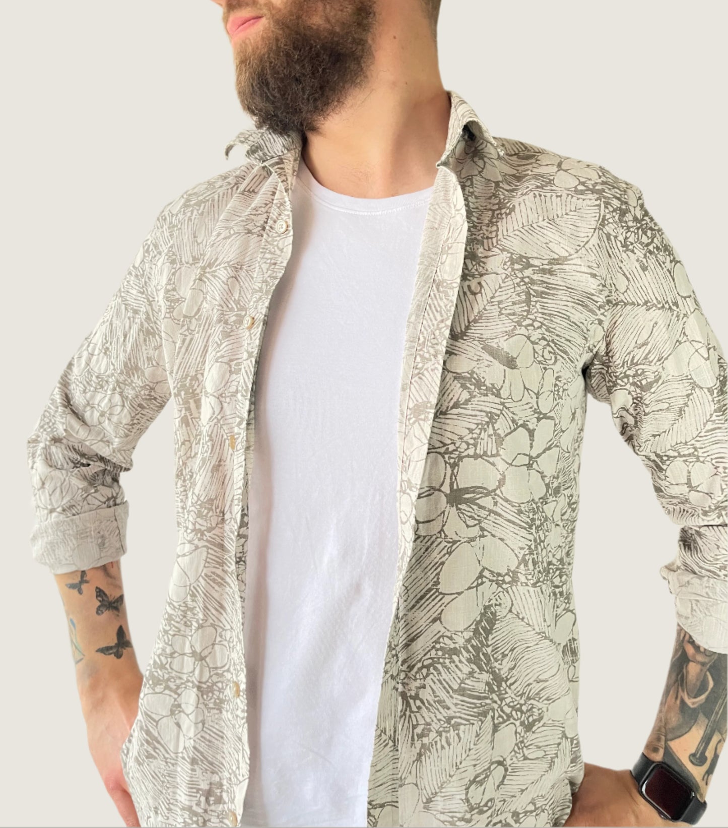 beige shirt by LC Waikiki