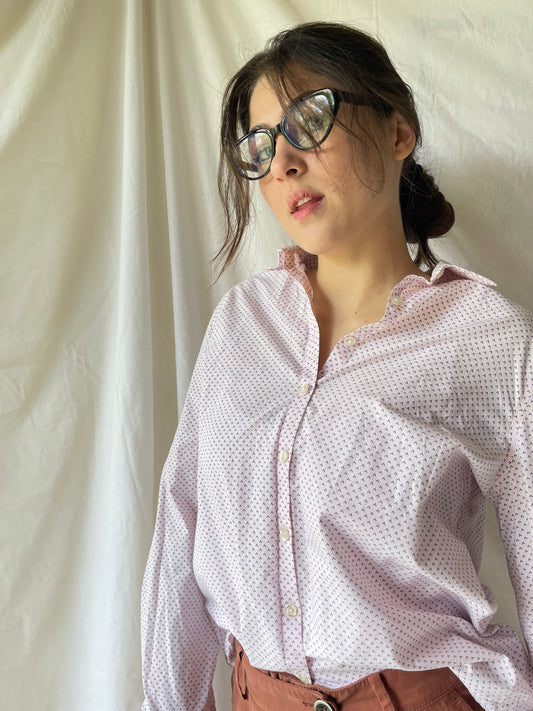 button-up cotton shirt by Lands End