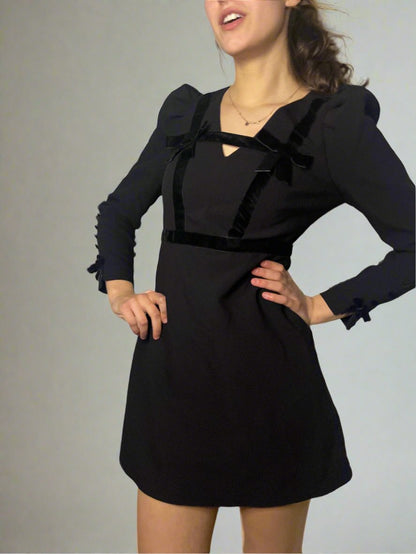 romantic black mini dress by ONLY