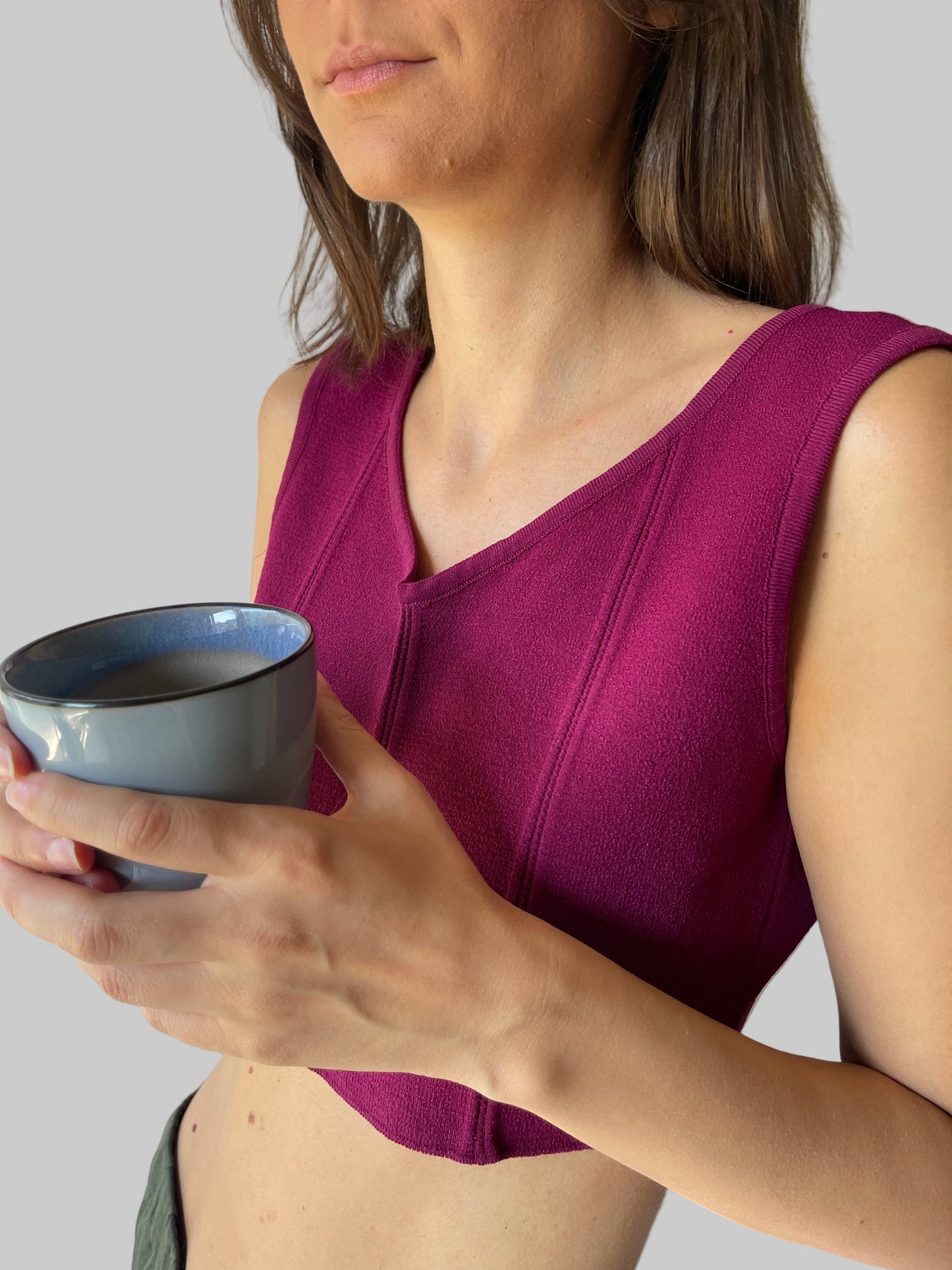 hot pink crop top by ASOS