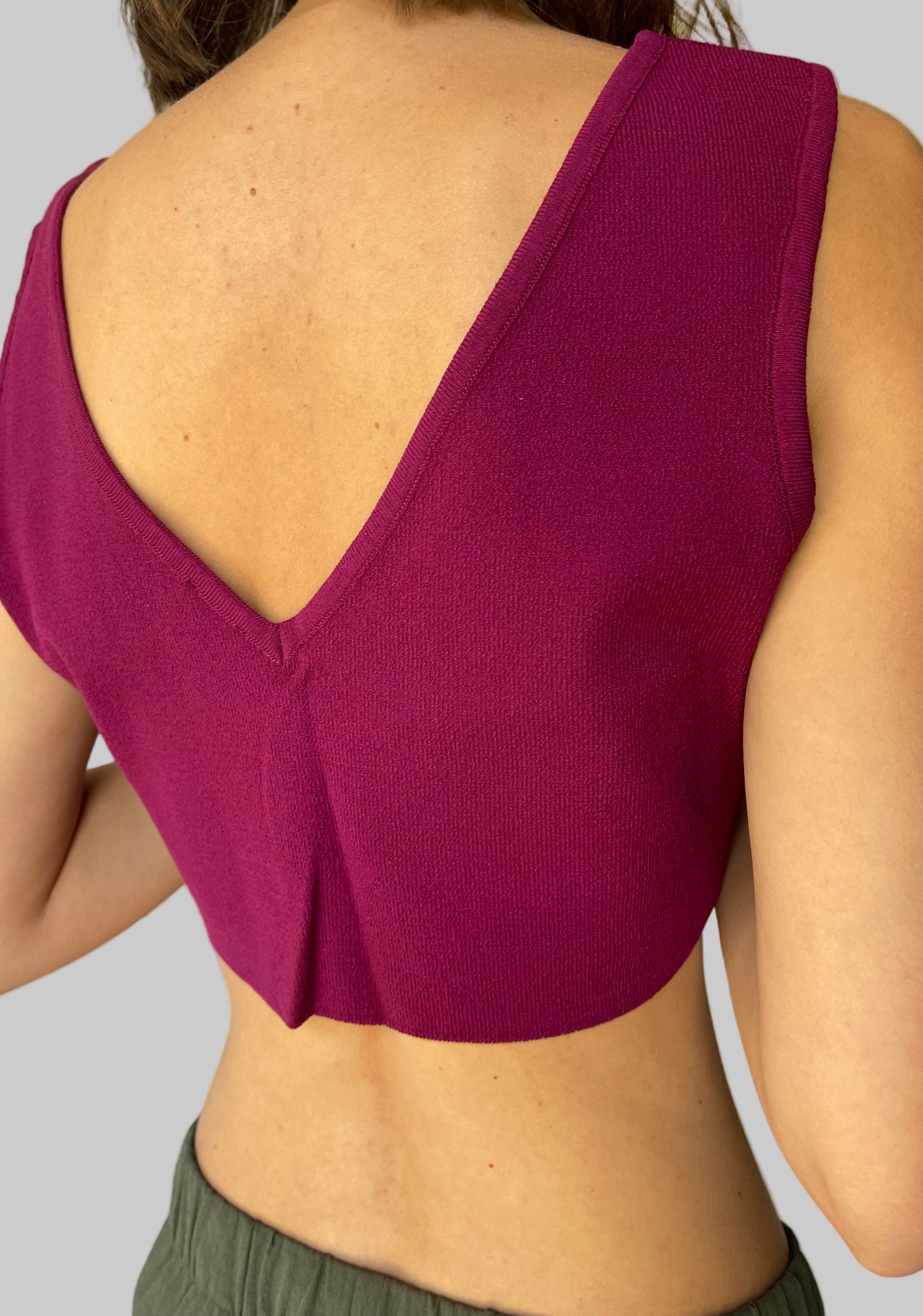 hot pink crop top by ASOS