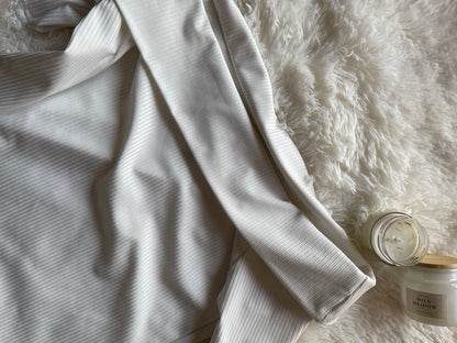 white blouse with bardot neckline from Primark
