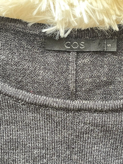 soft black knit sweater from COS